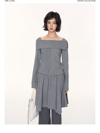 [TAKEANAP] split striped shirt