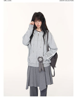 [TAKEANAP] split striped shirt