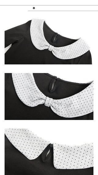 [TAKEANAP] polka dot bow shirt