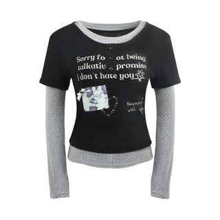 [TAKEANAP] contrast puzzle tee