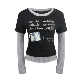 [TAKEANAP] contrast puzzle tee