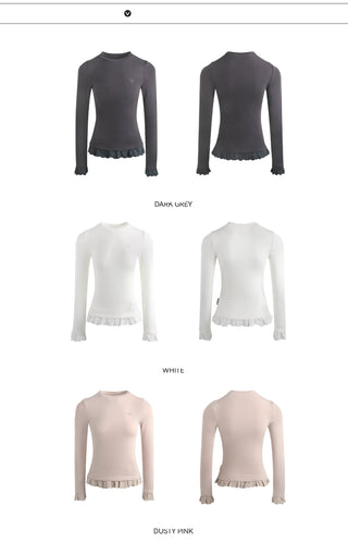 [TAKEANAP] lace patchwork tee