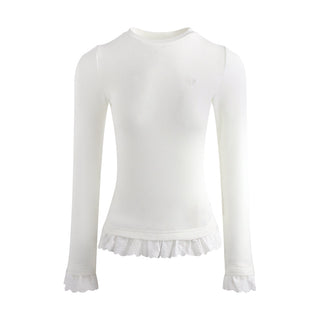 [TAKEANAP] lace patchwork tee