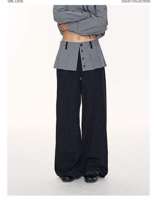 [TAKEANAP] plaid three-piece set