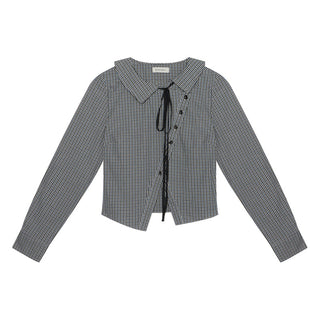 [TAKEANAP] plaid three-piece set