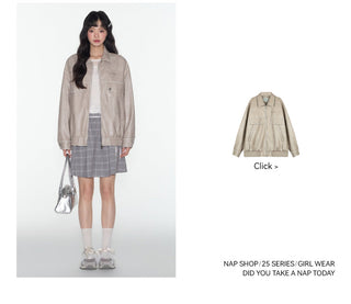[TAKEANAP] plaid lace-up skirt