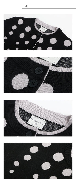 [TAKEANAP] polka dot cardigan