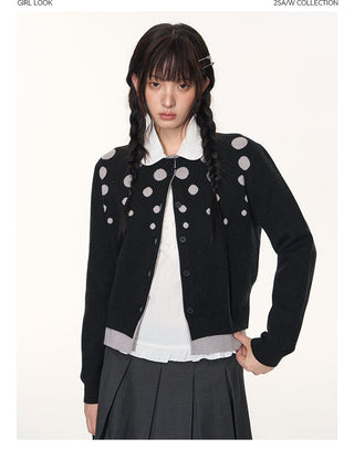 [TAKEANAP] polka dot cardigan