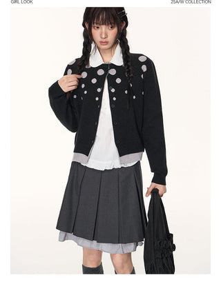 [TAKEANAP] polka dot cardigan