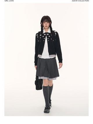 [TAKEANAP] polka dot cardigan