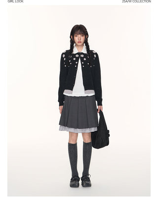 [TAKEANAP] polka dot cardigan