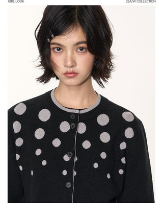 [TAKEANAP] polka dot cardigan