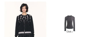 [TAKEANAP] polka dot cardigan