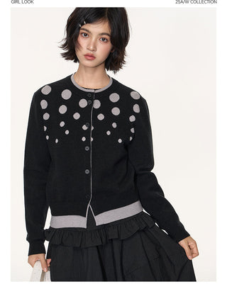 [TAKEANAP] polka dot cardigan