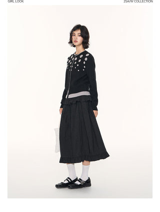 [TAKEANAP] polka dot cardigan
