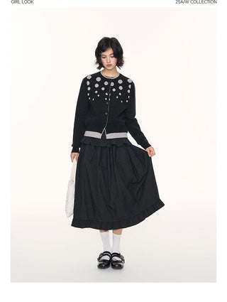 [TAKEANAP] polka dot cardigan
