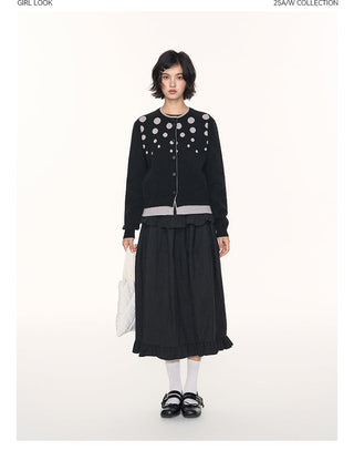 [TAKEANAP] polka dot cardigan