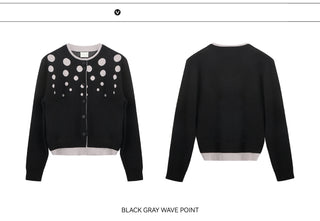 [TAKEANAP] polka dot cardigan