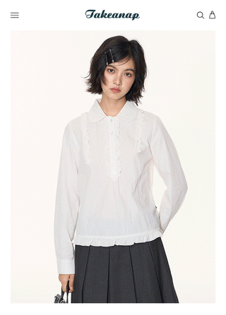 [TAKEANAP] lace doll shirt