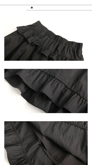 [TAKEANAP] ruffled black skirt