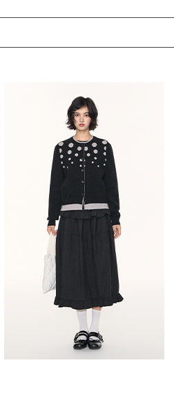 [TAKEANAP] ruffled black skirt