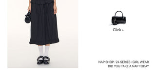 [TAKEANAP] ruffled black skirt