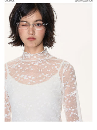 [TAKEANAP] lace bottoming shirt
