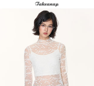 [TAKEANAP] lace bottoming shirt