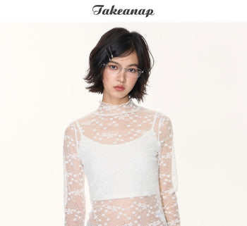 [TAKEANAP] lace bottoming shirt