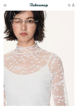 [TAKEANAP] lace bottoming shirt