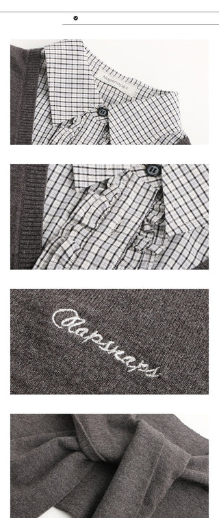 [TAKEANAP] detachable waistcoat knit