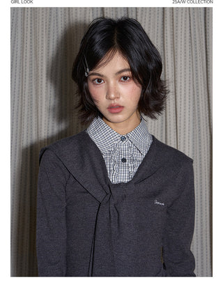 [TAKEANAP] detachable waistcoat knit