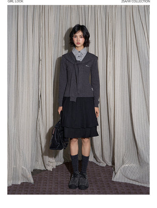 [TAKEANAP] detachable waistcoat knit