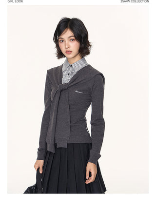 [TAKEANAP] detachable waistcoat knit
