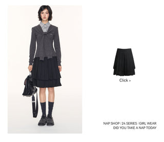 [TAKEANAP] detachable waistcoat knit
