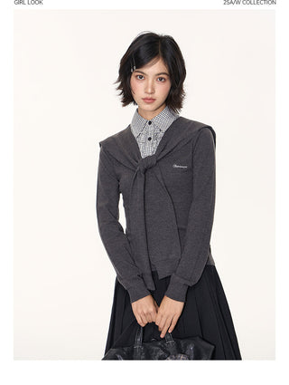 [TAKEANAP] detachable waistcoat knit