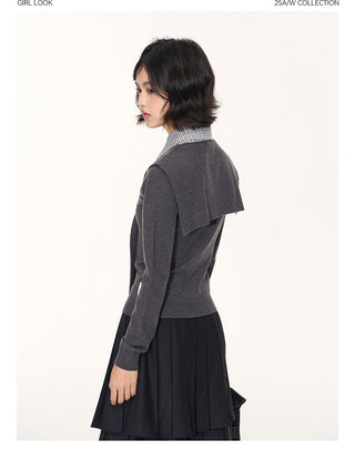 [TAKEANAP] detachable waistcoat knit