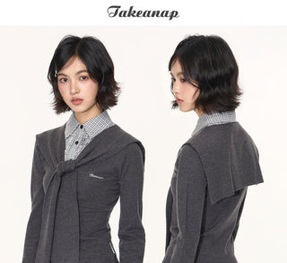 [TAKEANAP] detachable waistcoat knit