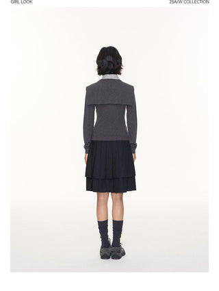 [TAKEANAP] detachable waistcoat knit