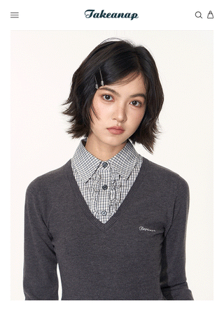 [TAKEANAP] detachable waistcoat knit