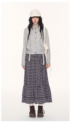[TAKEANAP] button cardigan set