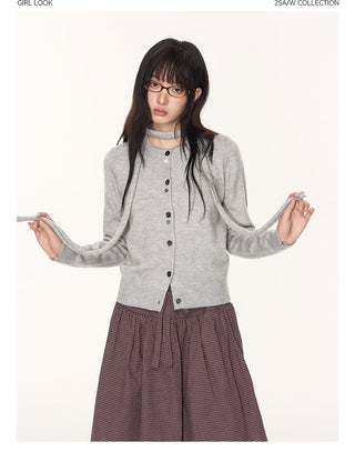 [TAKEANAP] button cardigan set