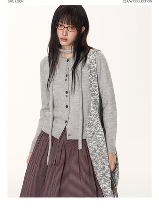 [TAKEANAP] button cardigan set