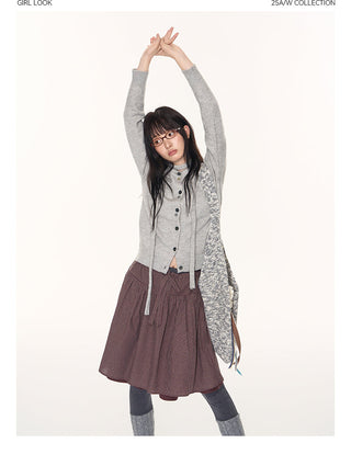 [TAKEANAP] button cardigan set