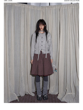 [TAKEANAP] button cardigan set