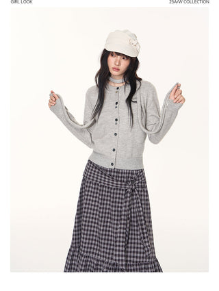 [TAKEANAP] button cardigan set