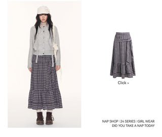 [TAKEANAP] button cardigan set