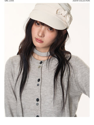 [TAKEANAP] button cardigan set