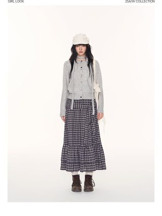 [TAKEANAP] button cardigan set
