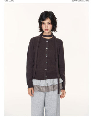 [TAKEANAP] button cardigan set